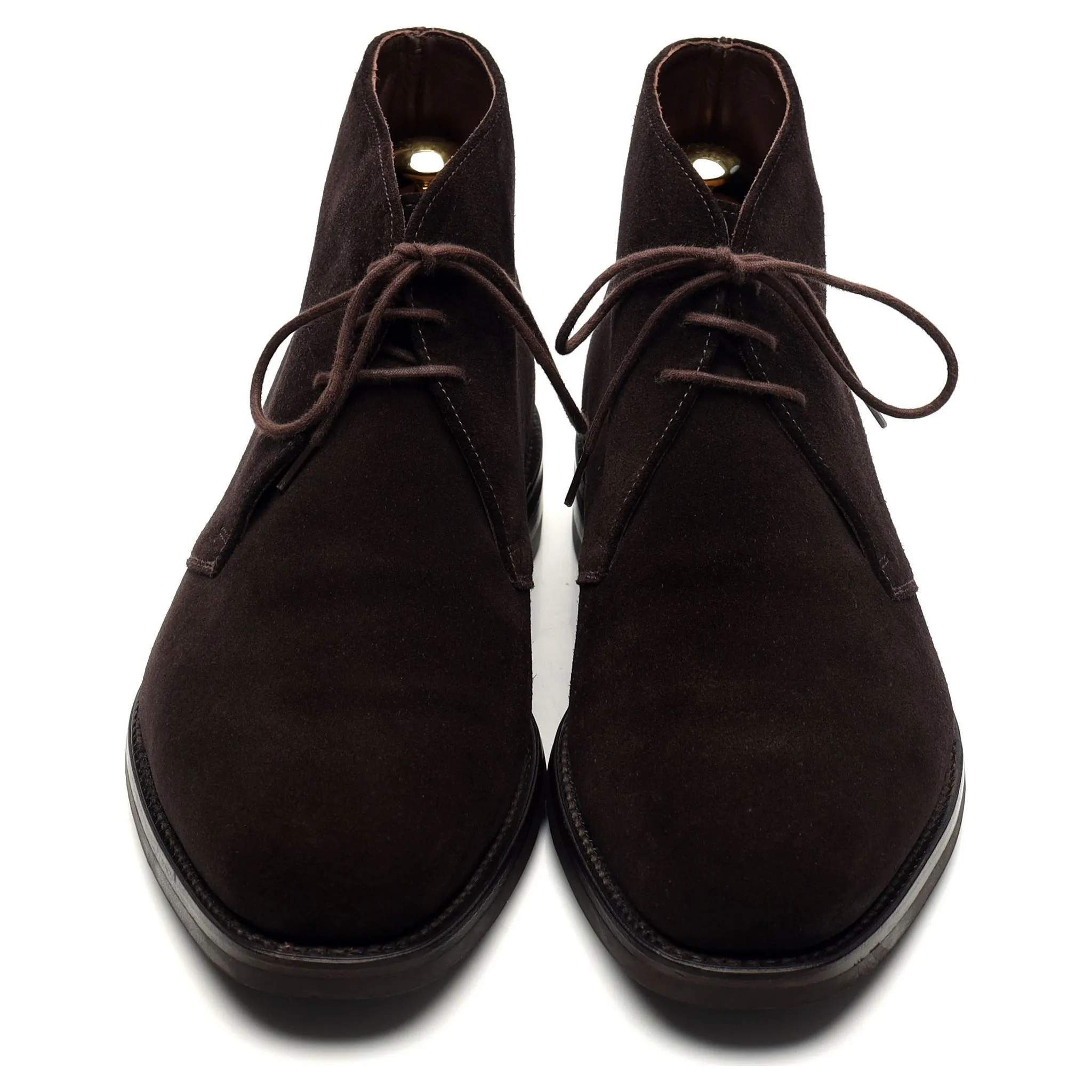 1880 Classic 'Pimlico' Dark Brown Suede Chukka Boots UK 10.5 F