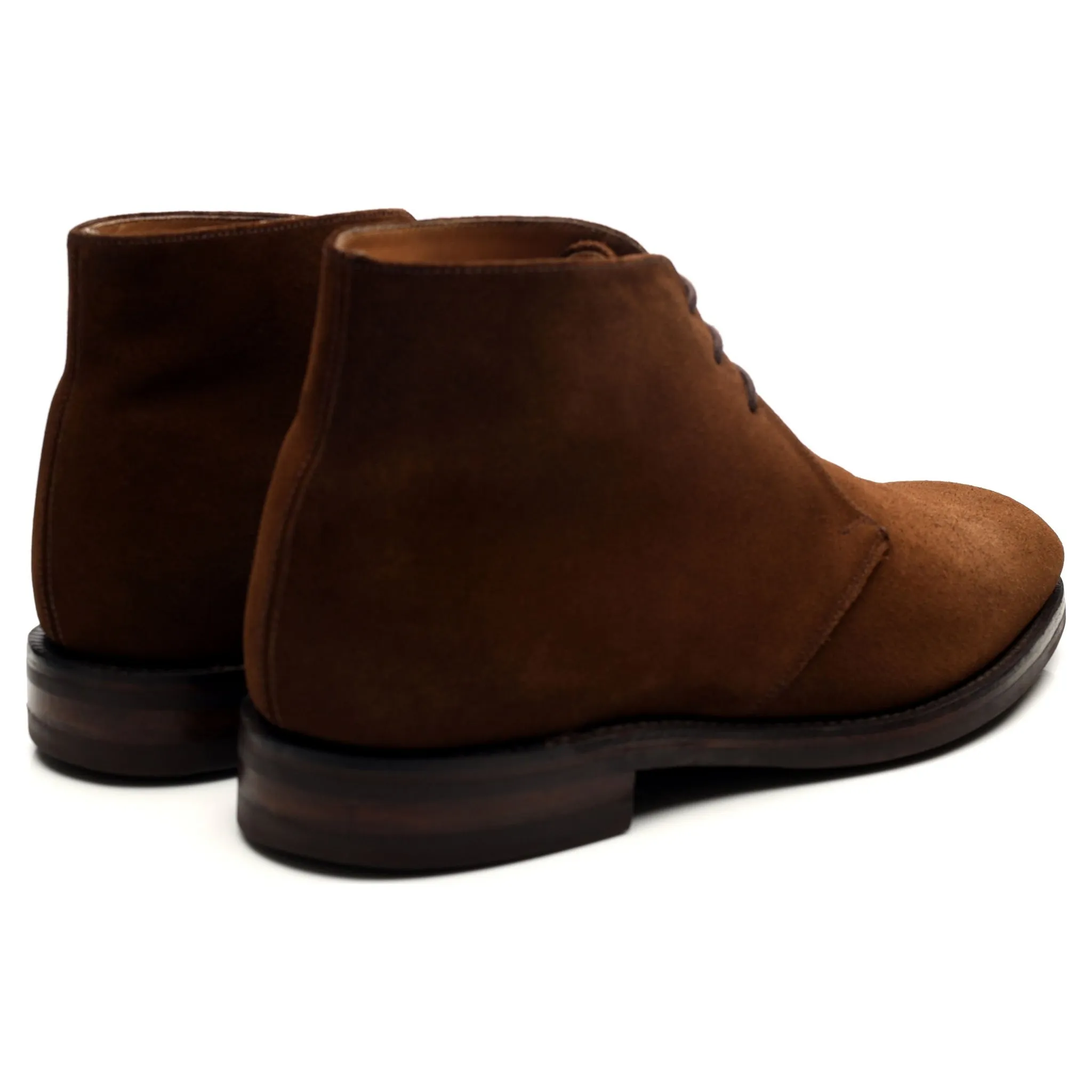 1880 'Kempton' Brown Suede Chukka Boots UK 10.5 F