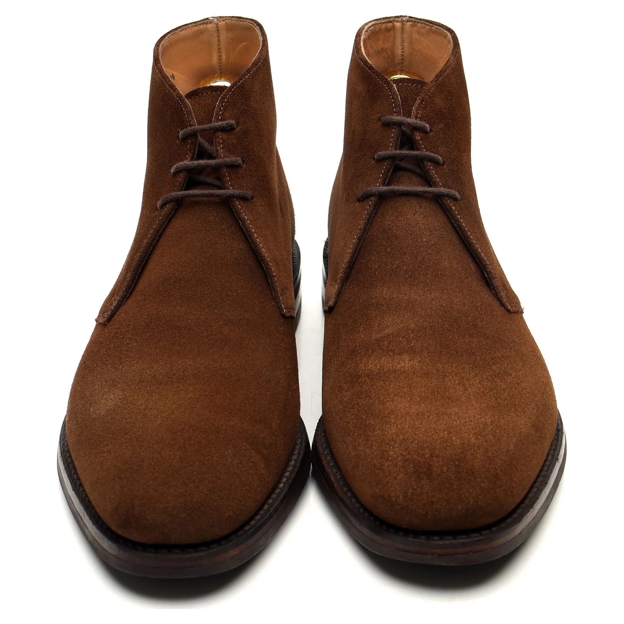 1880 'Kempton' Brown Suede Chukka Boots UK 10.5 F