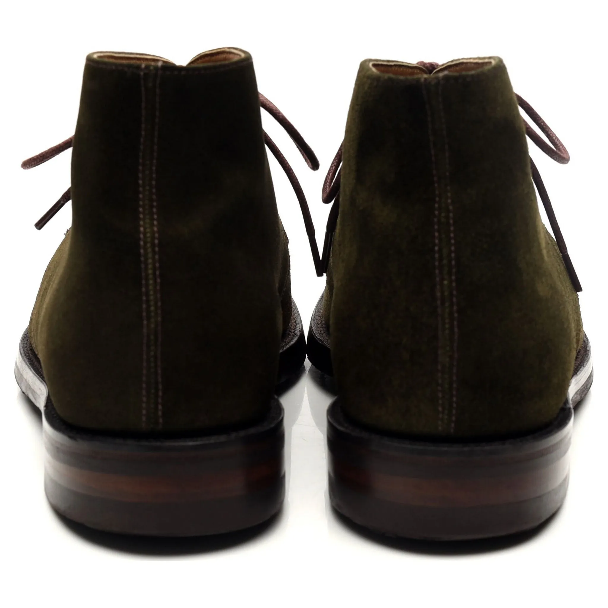 1880 'Pimlico' Dark Green Suede Chukka Boots UK 7.5 F