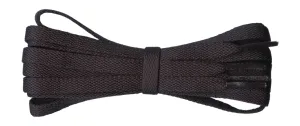 8 mm Flat Black Shoe Laces