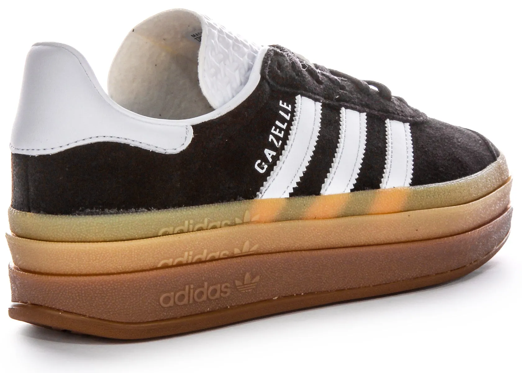 Adidas Gazelle Bold W Black White Gum Trainers