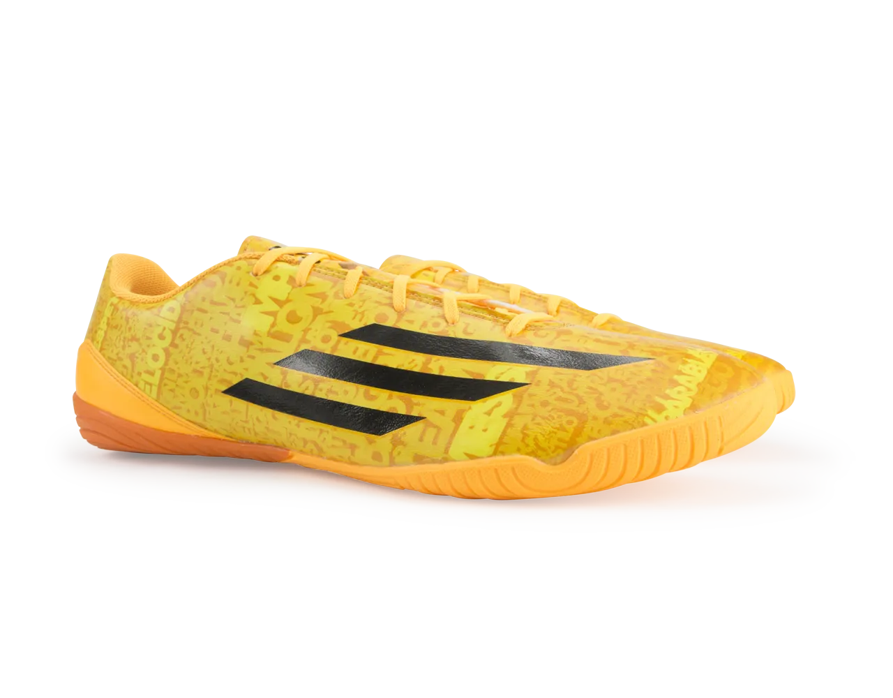 adidas Men's F10 Indoor Soccer Shoes Messi Solar Gold/Black