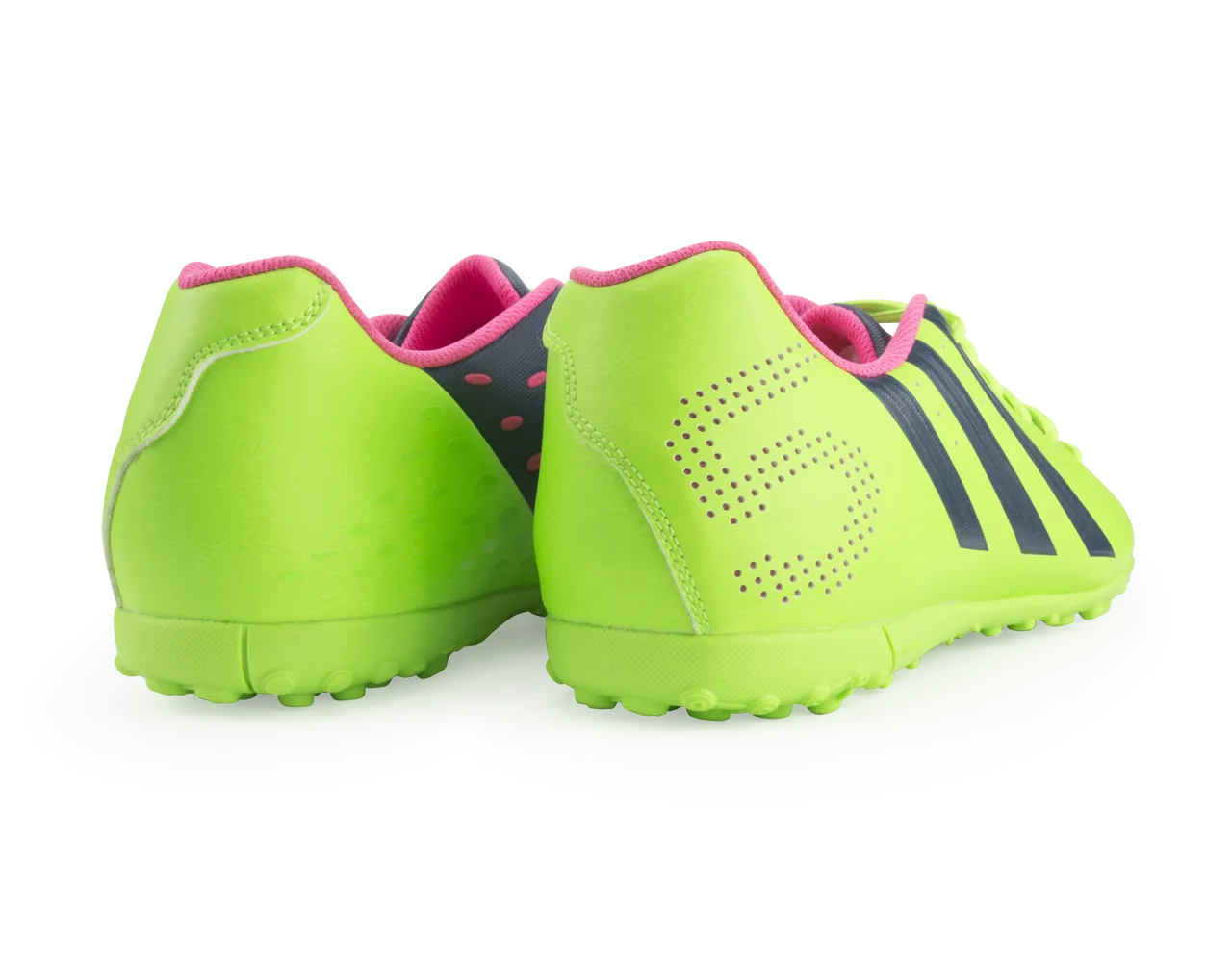 adidas Men's Freefootball X-ite Indoor Soccer Shoes  Neon Green/Rich Blue