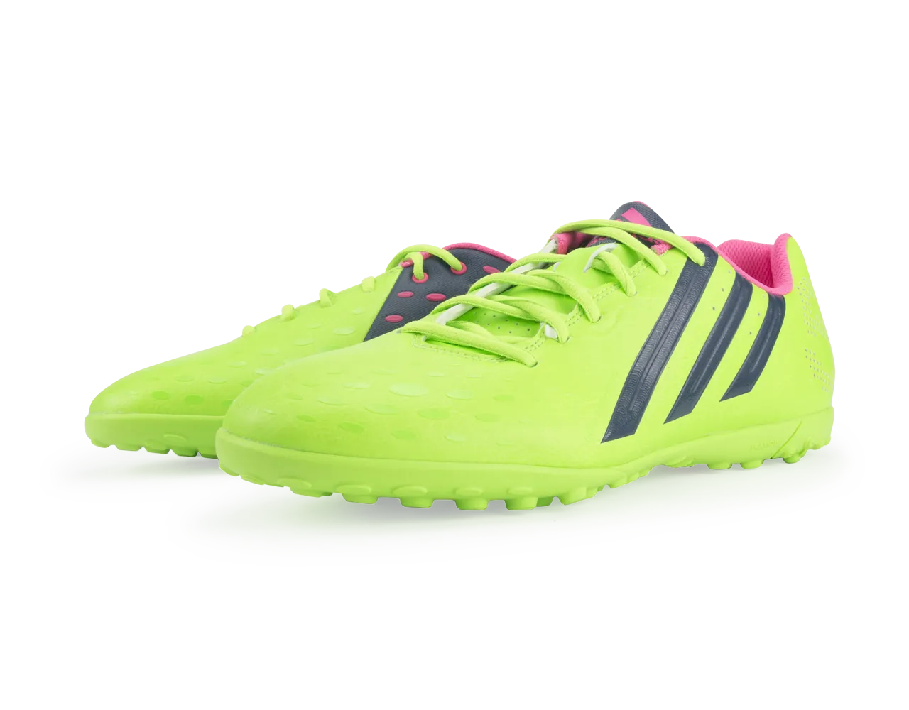 adidas Men's Freefootball X-ite Indoor Soccer Shoes  Neon Green/Rich Blue