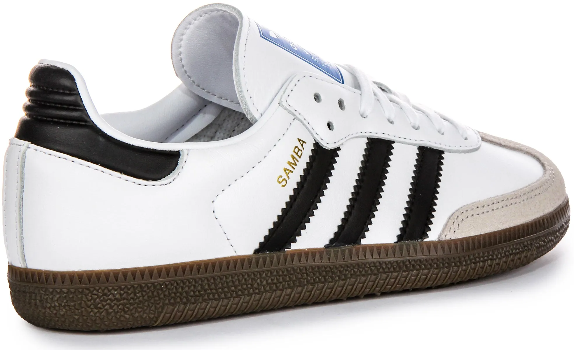 Adidas Samba OG J In White Black For Youth