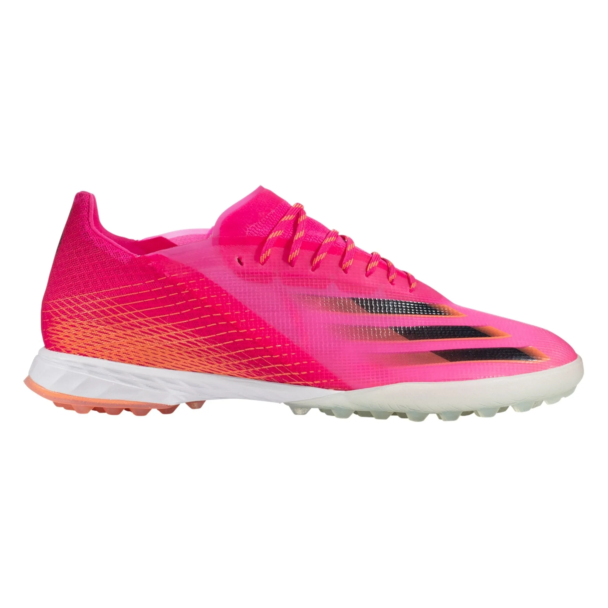 adidas X Ghosted.1 Artificial Turf Shoe - Shock Pink / Core Black / Screaming Orange