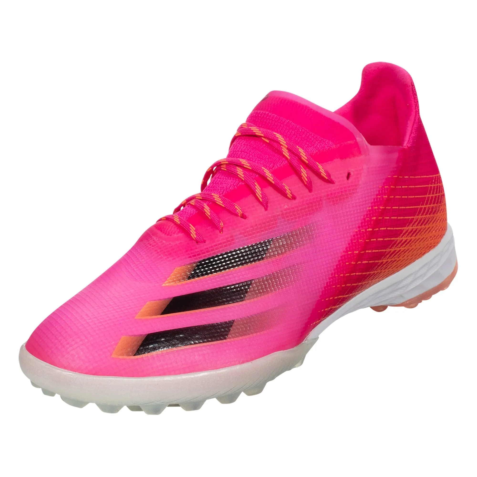 adidas X Ghosted.1 Artificial Turf Shoe - Shock Pink / Core Black / Screaming Orange