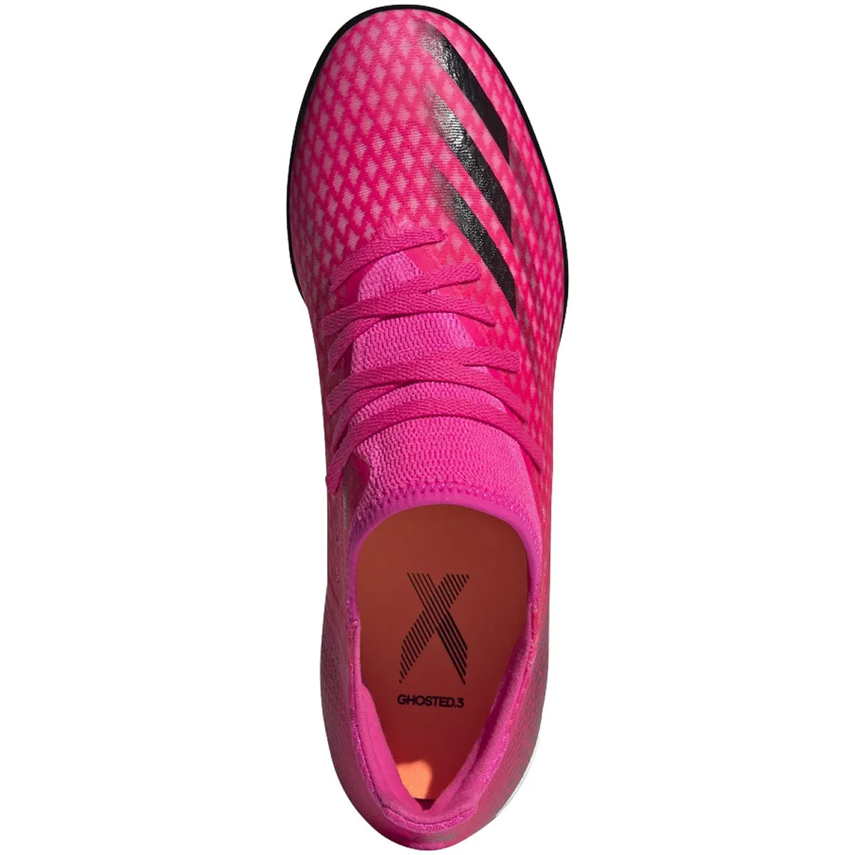 adidas X Ghosted.3 Turf Shoes - Shock Pink / Core Black / Screaming Orange