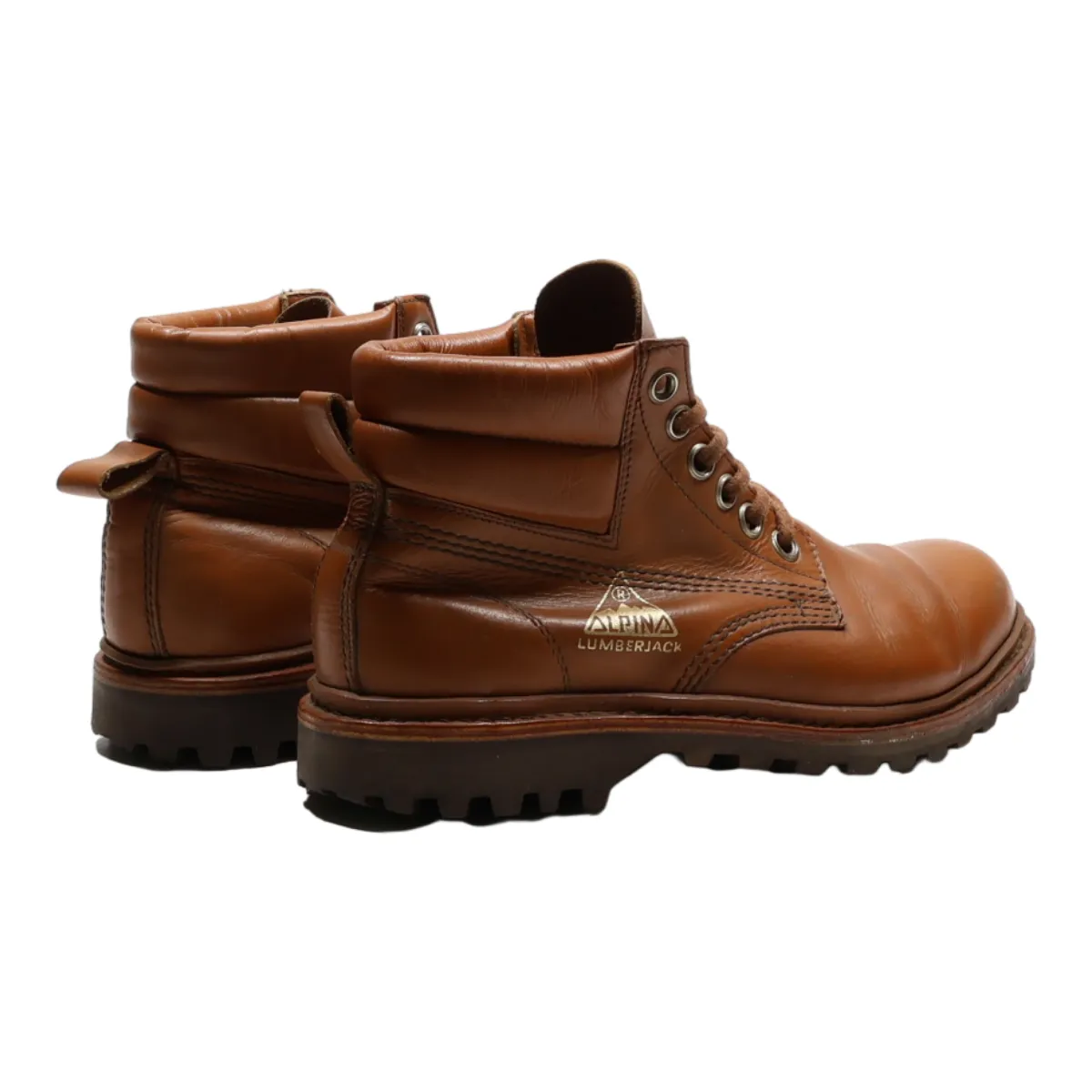 ALPINA LUMBERJACK Chukka Boots Brown Leather Mens UK 6