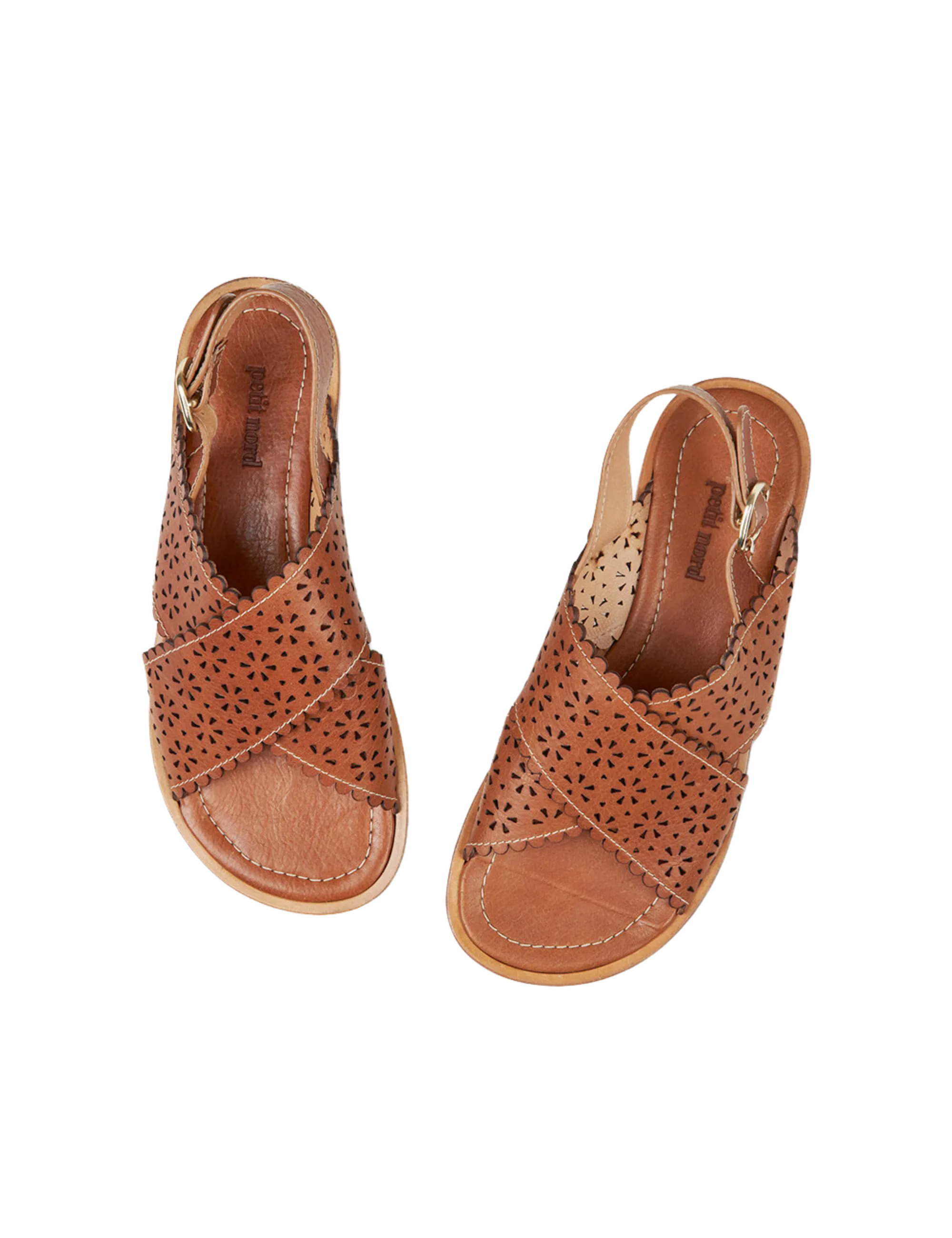 Amber Sandal - Cognac