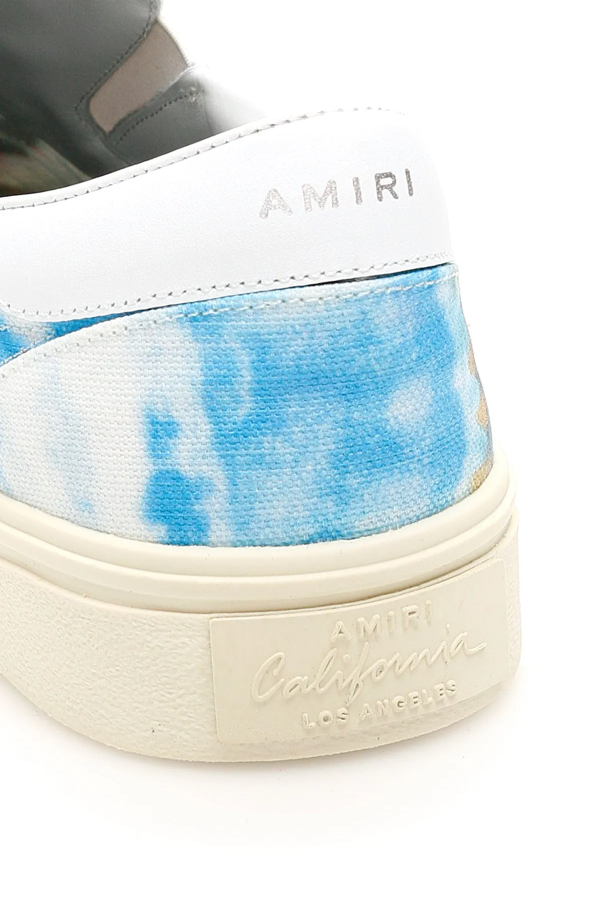 Amiri Tie Dye Skeleton Slip On Sneakers