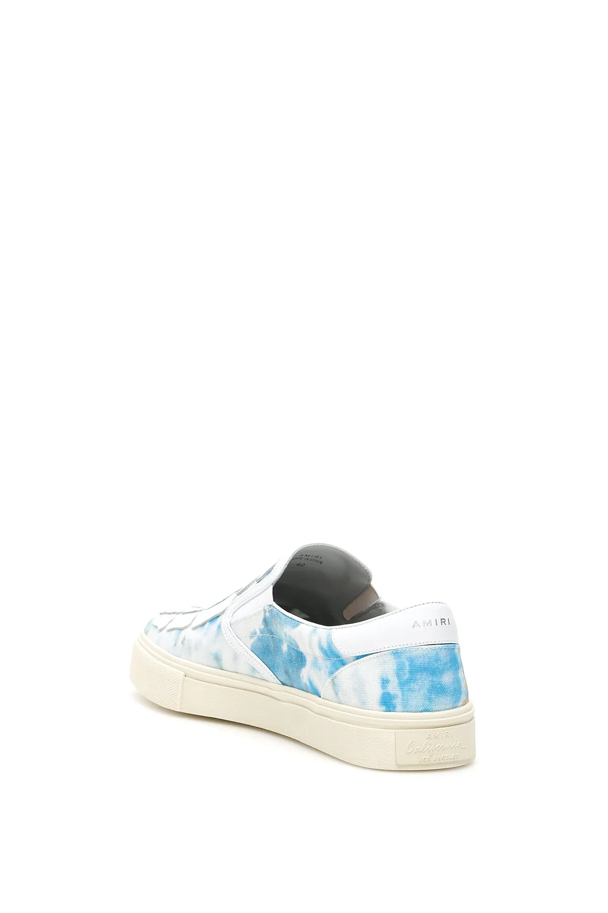 Amiri Tie Dye Skeleton Slip On Sneakers