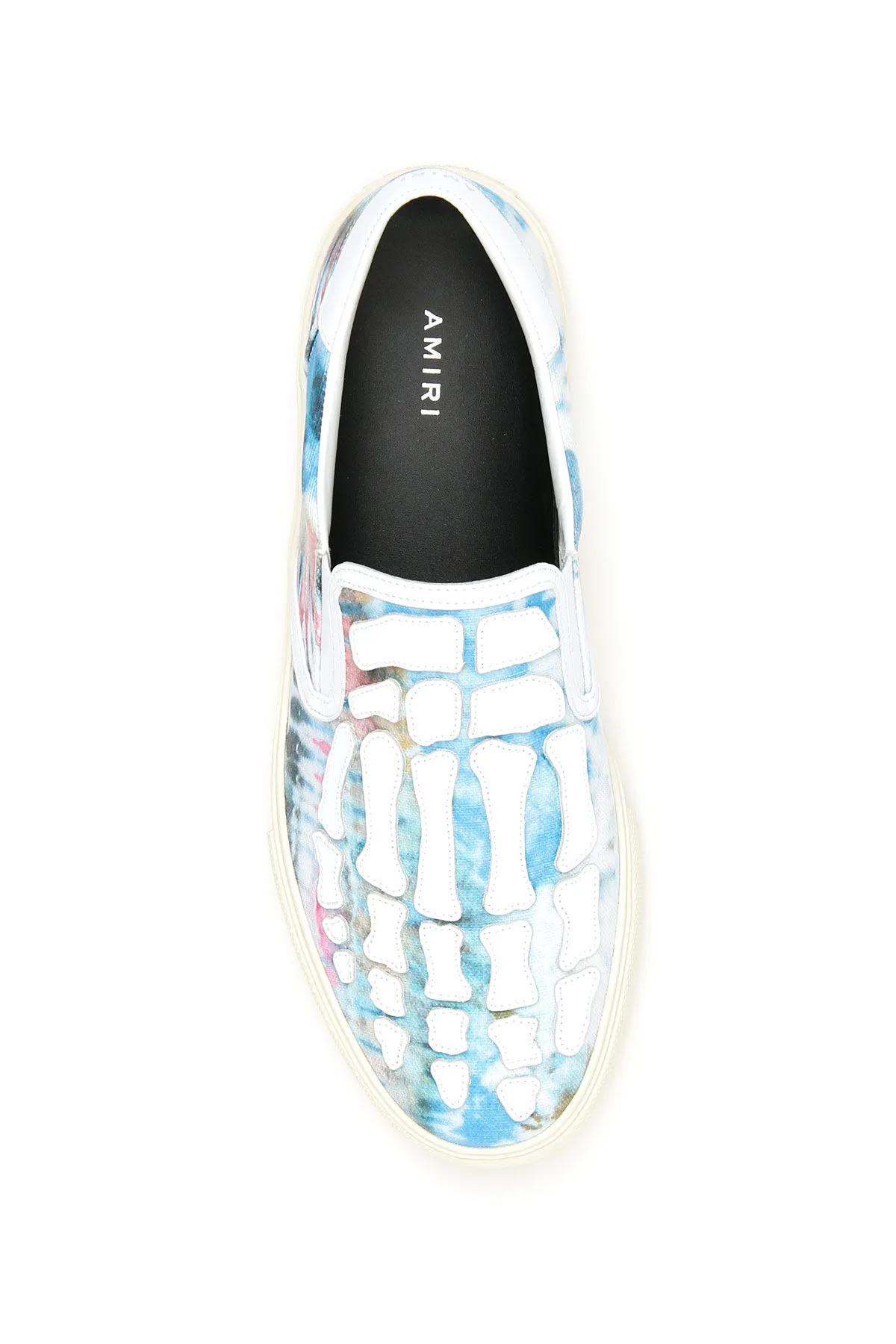 Amiri Tie Dye Skeleton Slip On Sneakers