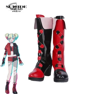 Anime Harley Cosplay Quinn Halloween Party Joker Shoes