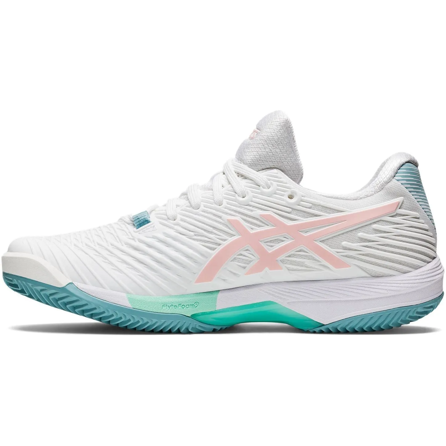 Asics Solution Speed FF 2 Clay Womens Tennis Shoes - White