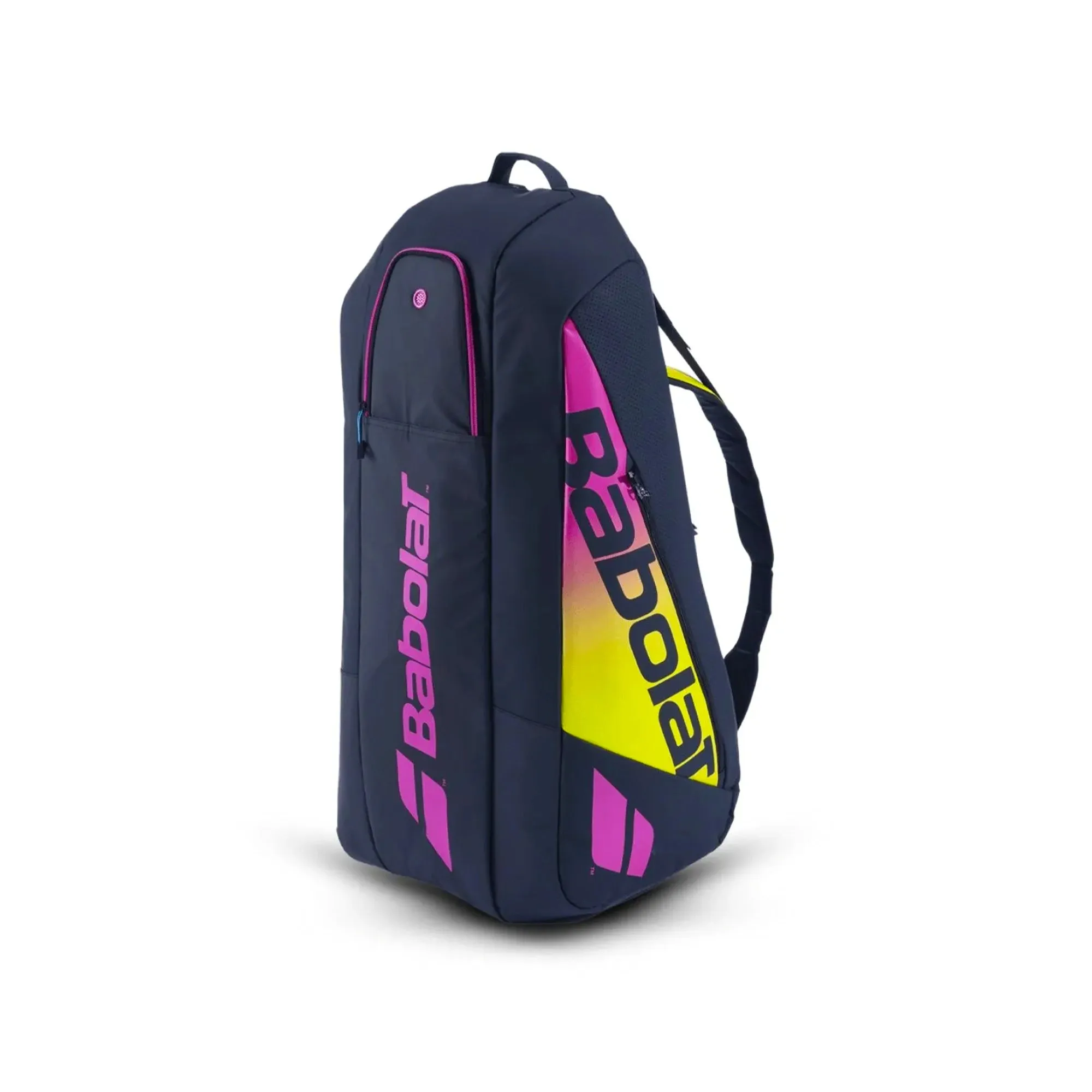 Babolat Pure Aero Rafa RH 6 Tennis Kitbag ( Blue/ Yellow/ Pink)