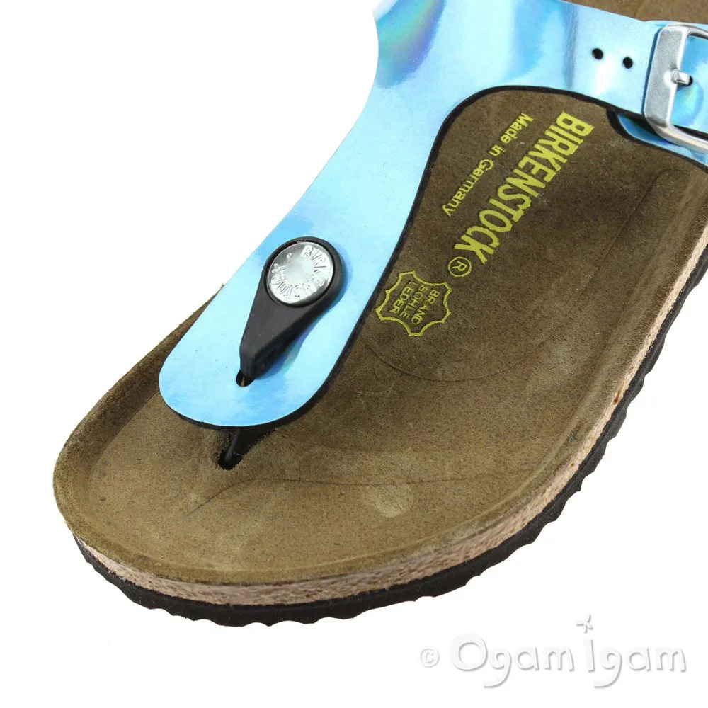 Birkenstock Gizeh Kids Girls Mirror Blue Sandal