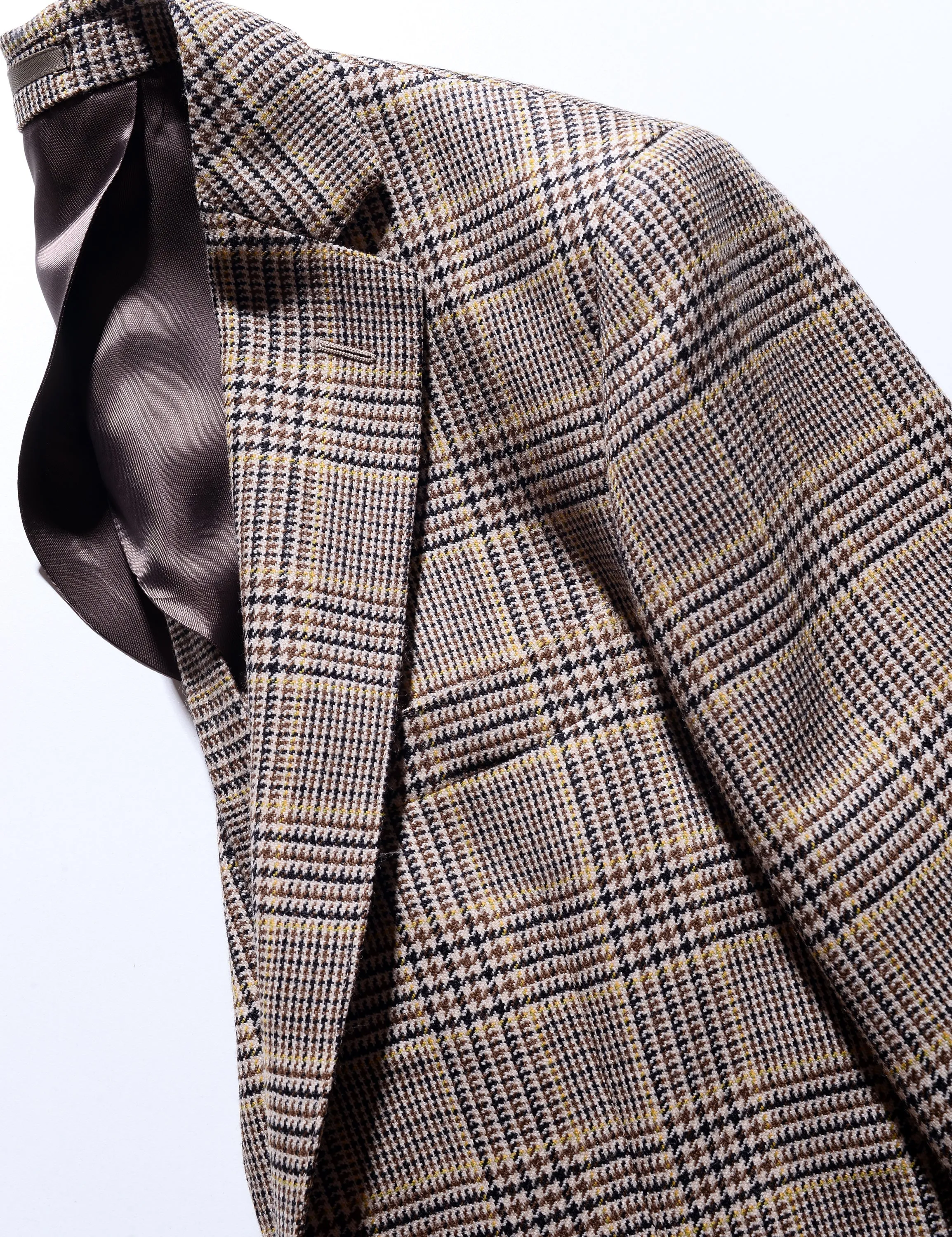 BKT35 Unstructured Jacket in Vintage Wool - English Plaid