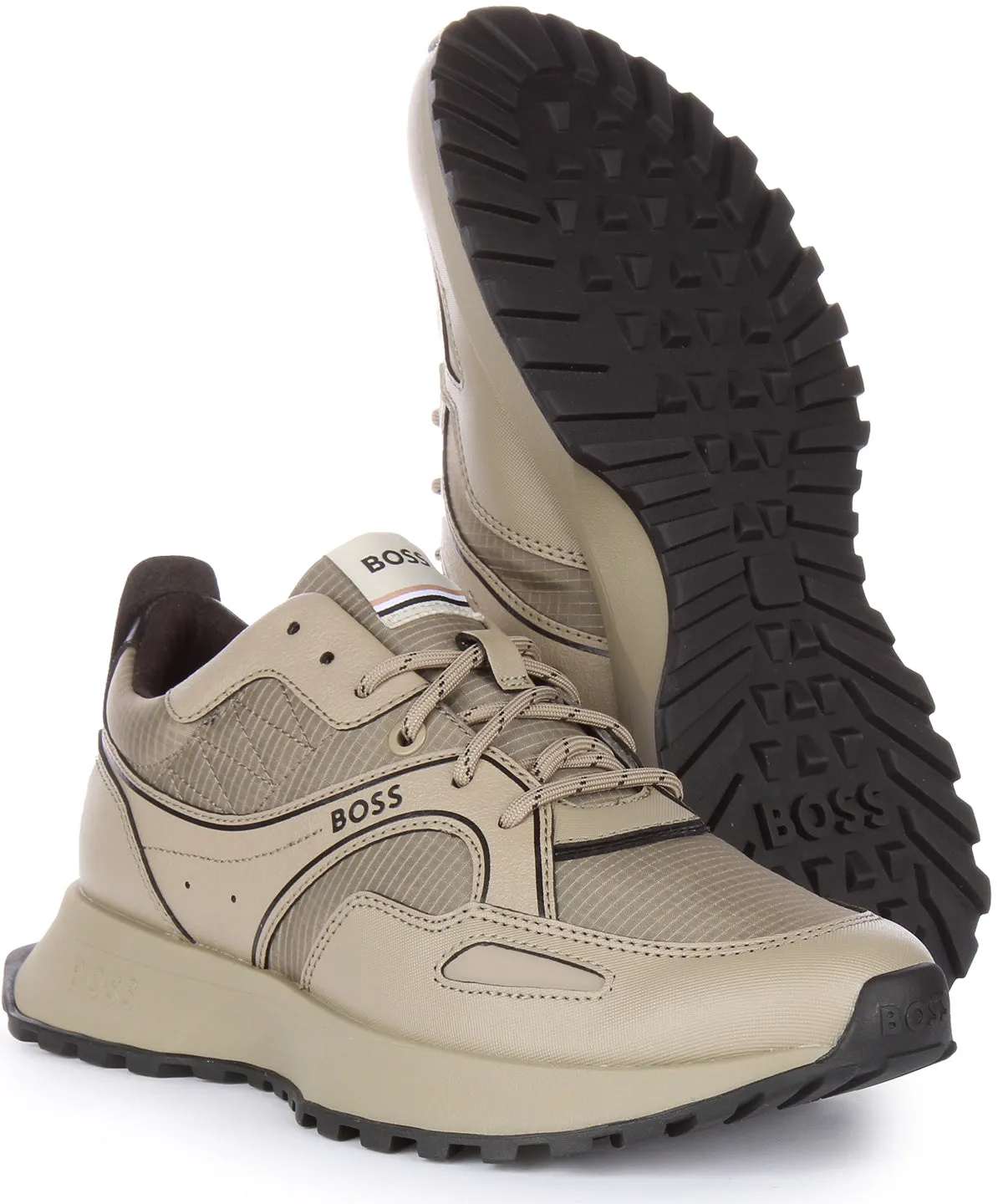 Boss Jonah Runner Rsrb In Beige For Men