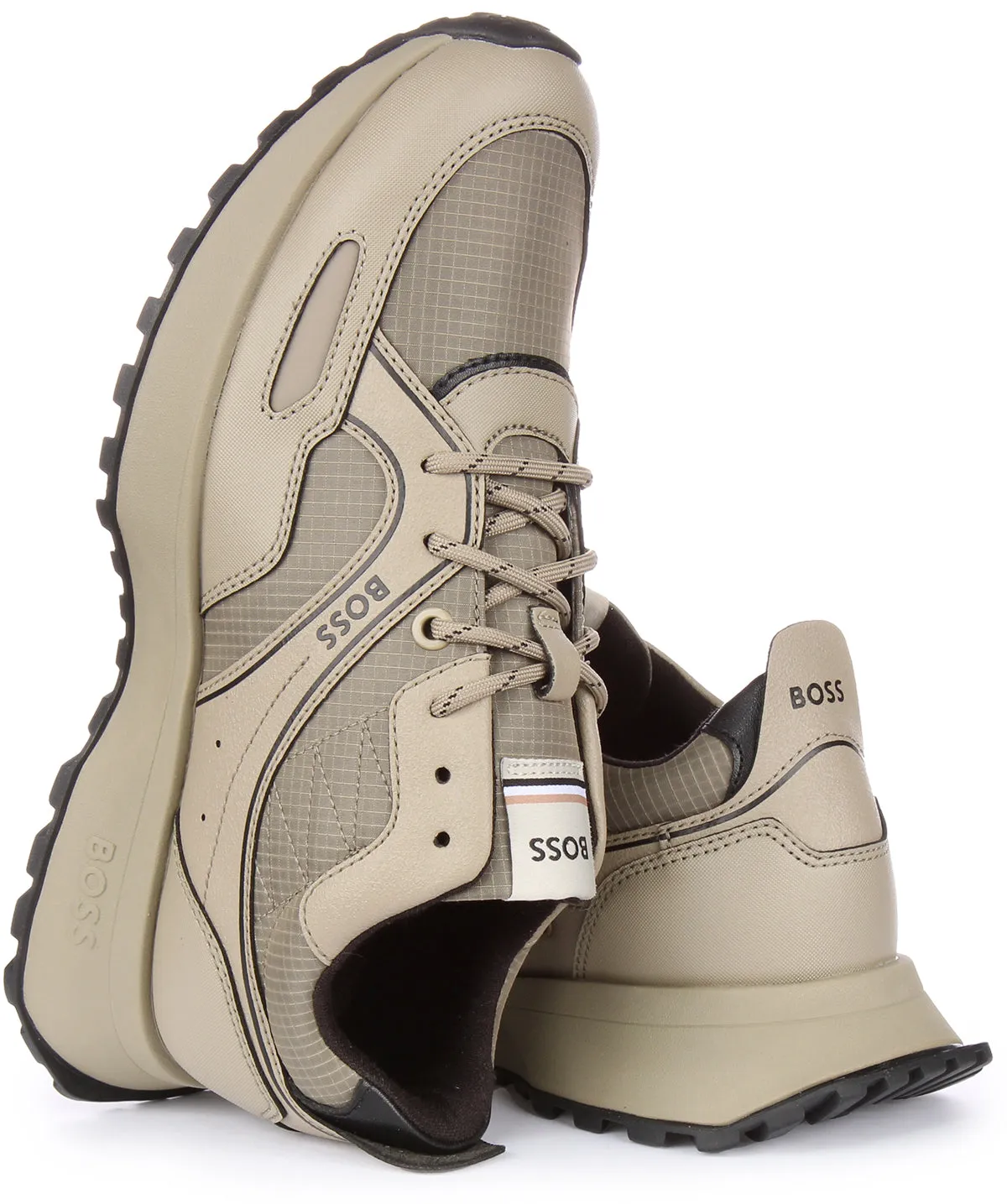 Boss Jonah Runner Rsrb In Beige For Men