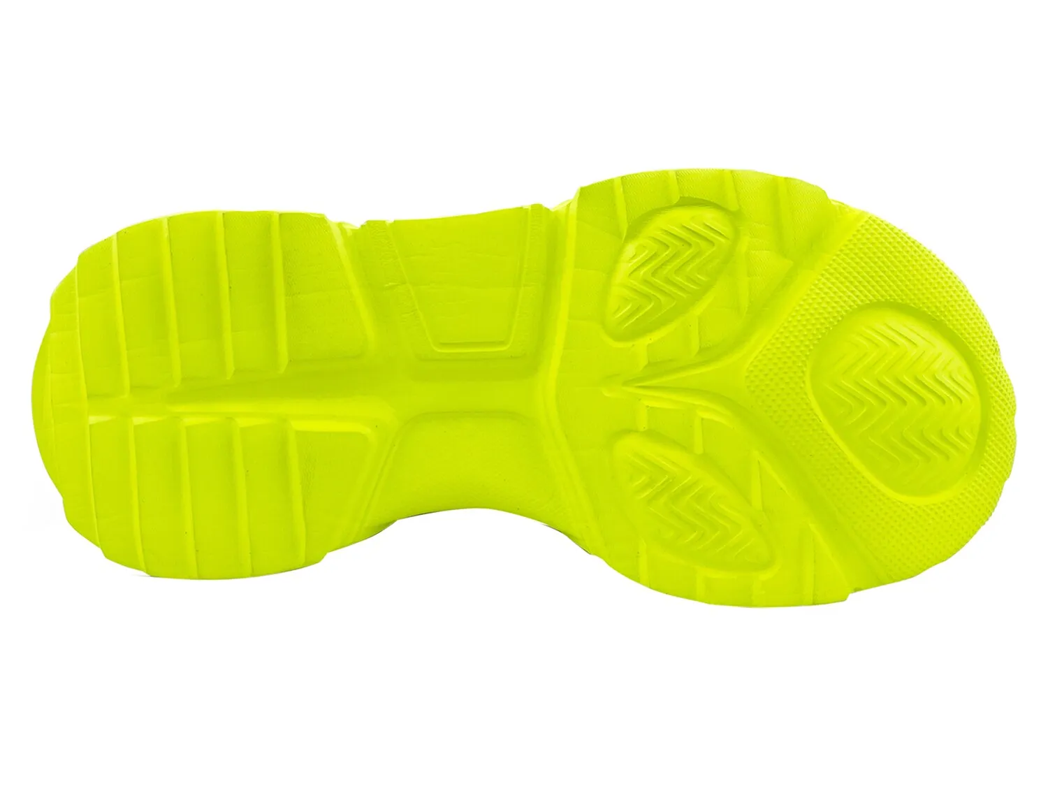 Briella BERNESS platform sneakers, neon yellow