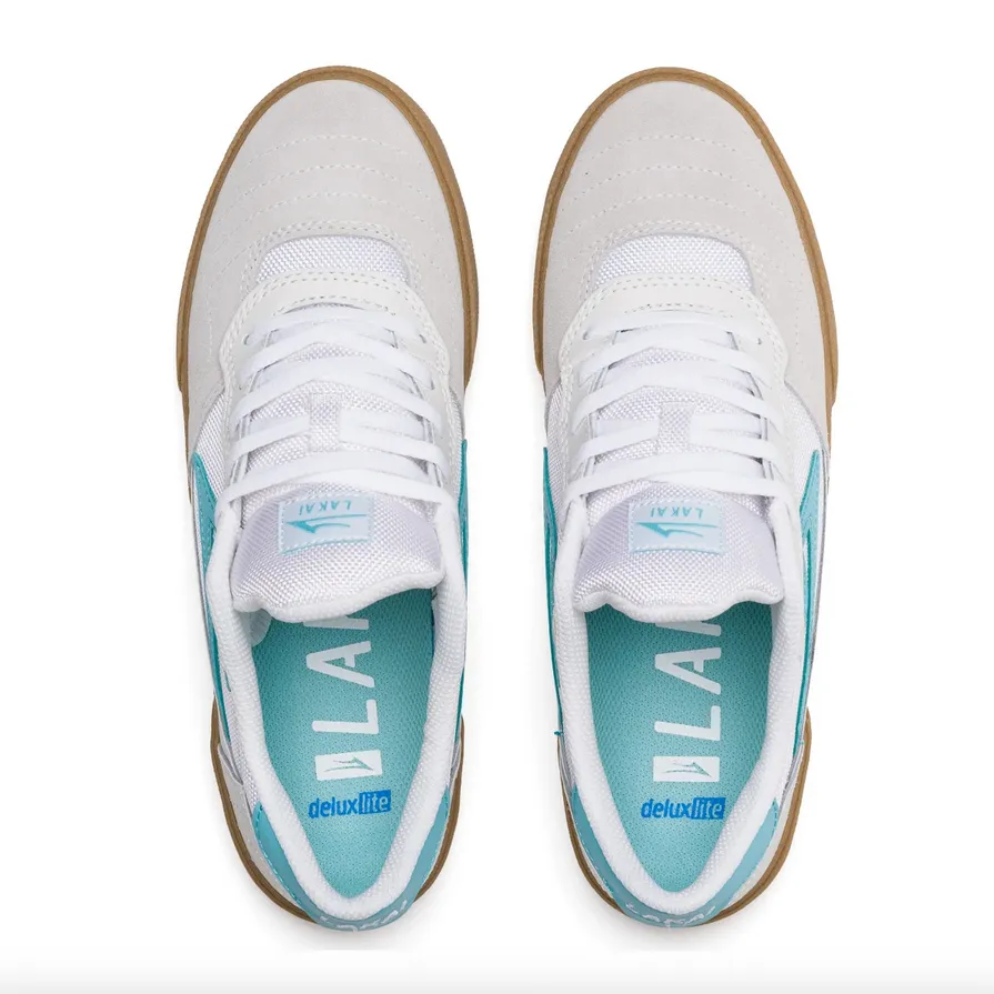 Cambridge (White/Teal) Skate Shoes