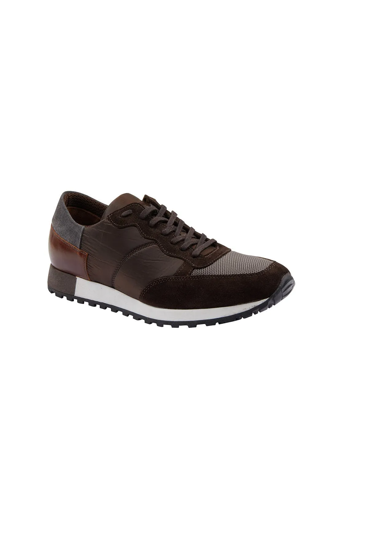 Casual 100% Genuine Leather Brown Lace-Up Shoes