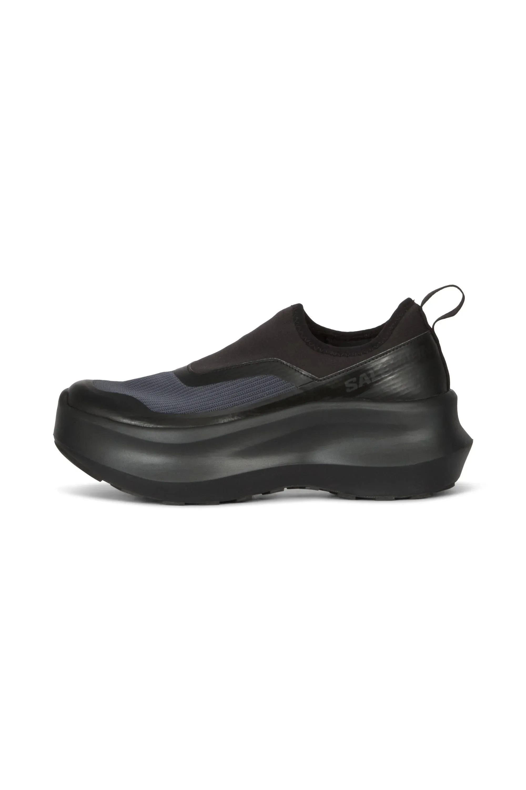 CDG x SALOMON Black Slip On Platform Sneakers