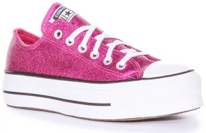 Converse All Star Lift A05438C In Fuchsia Glitter