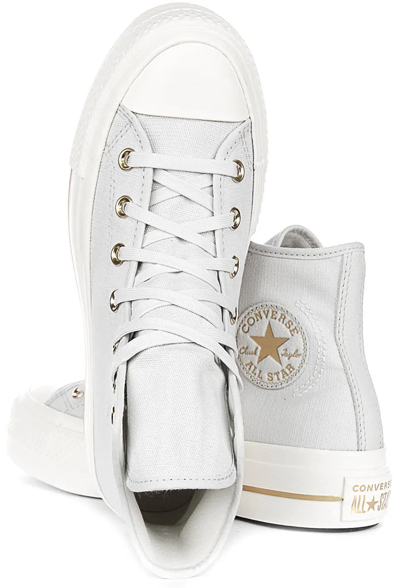 Converse All Star Lift Hi A08237C In Light Grey