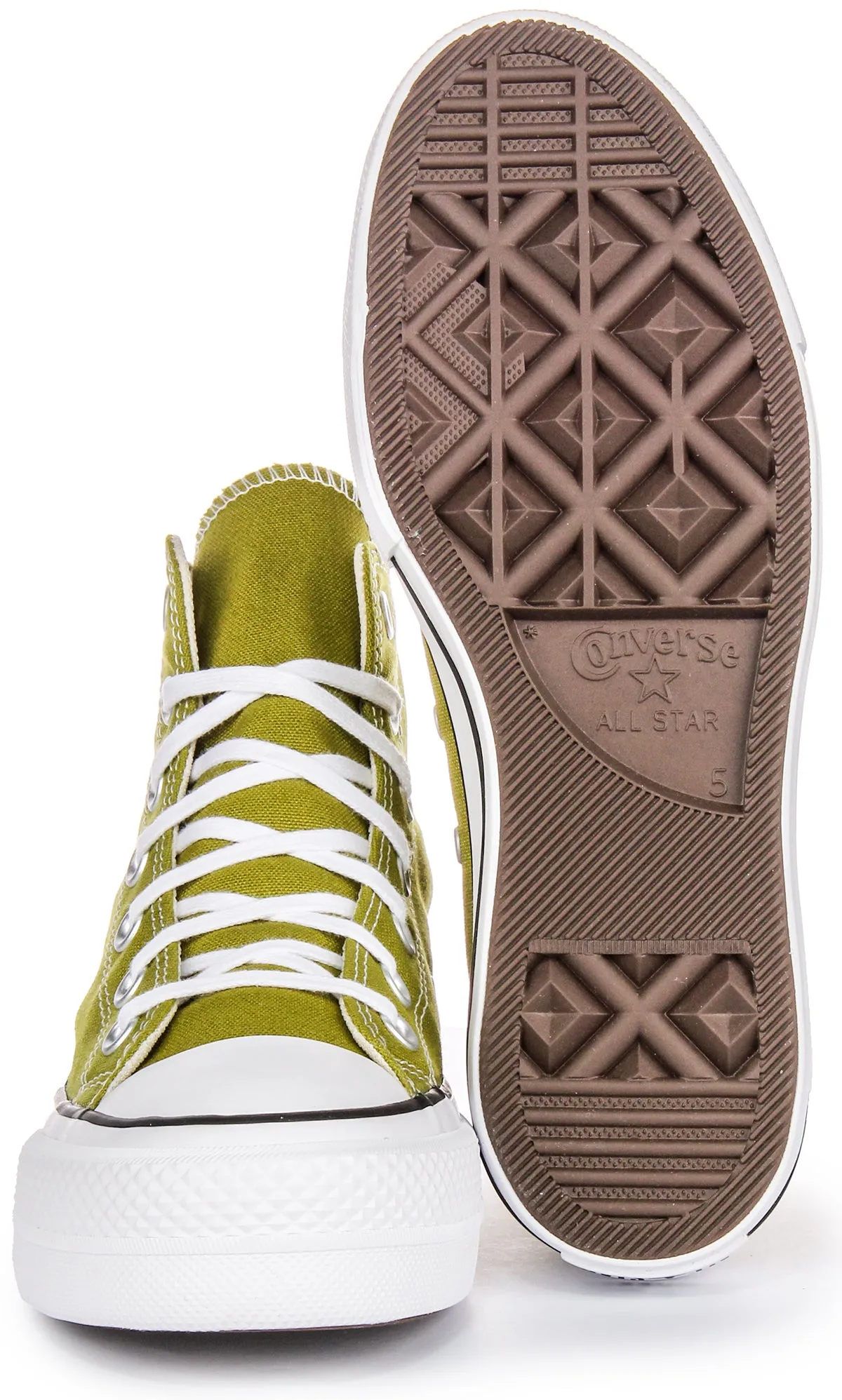 Converse All Star Lift Hi A08286C In Olive Green