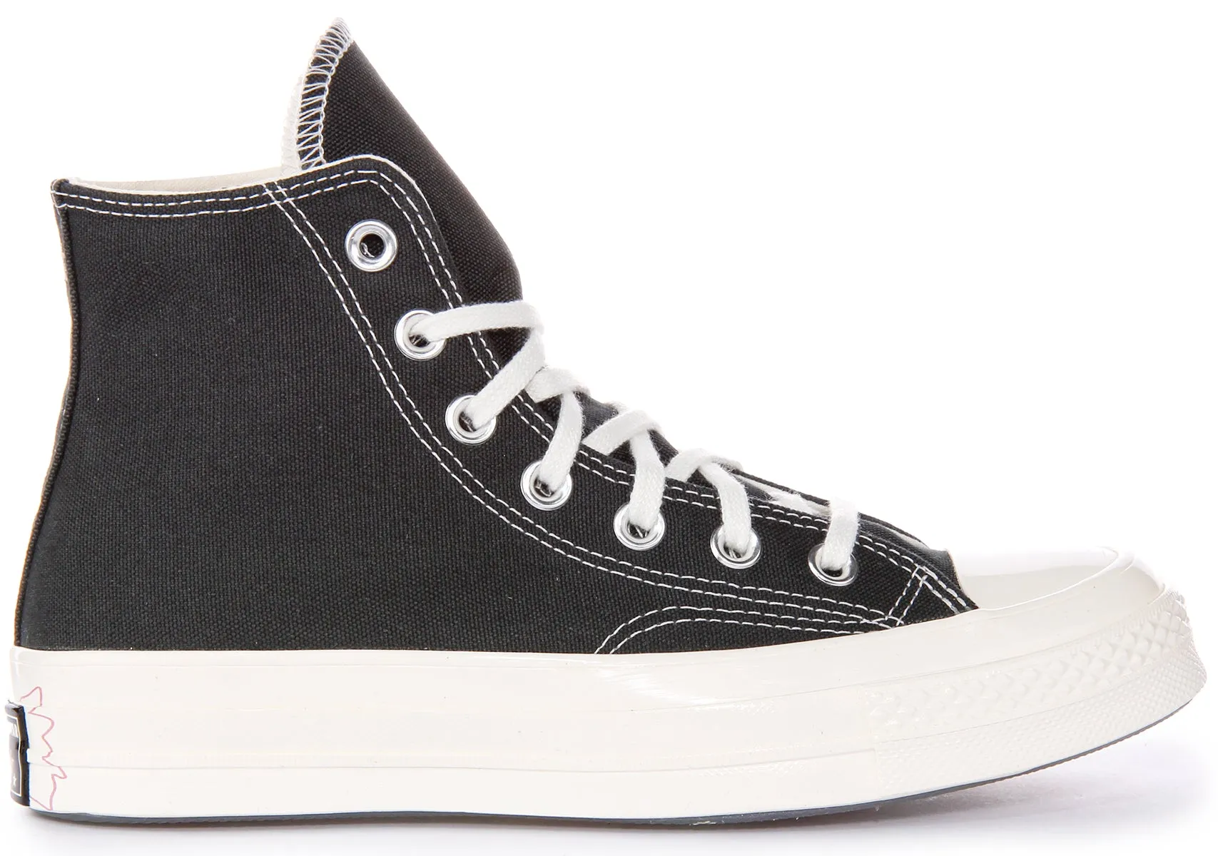 Converse Chuck 70s Hi A07108C In Black White Flower