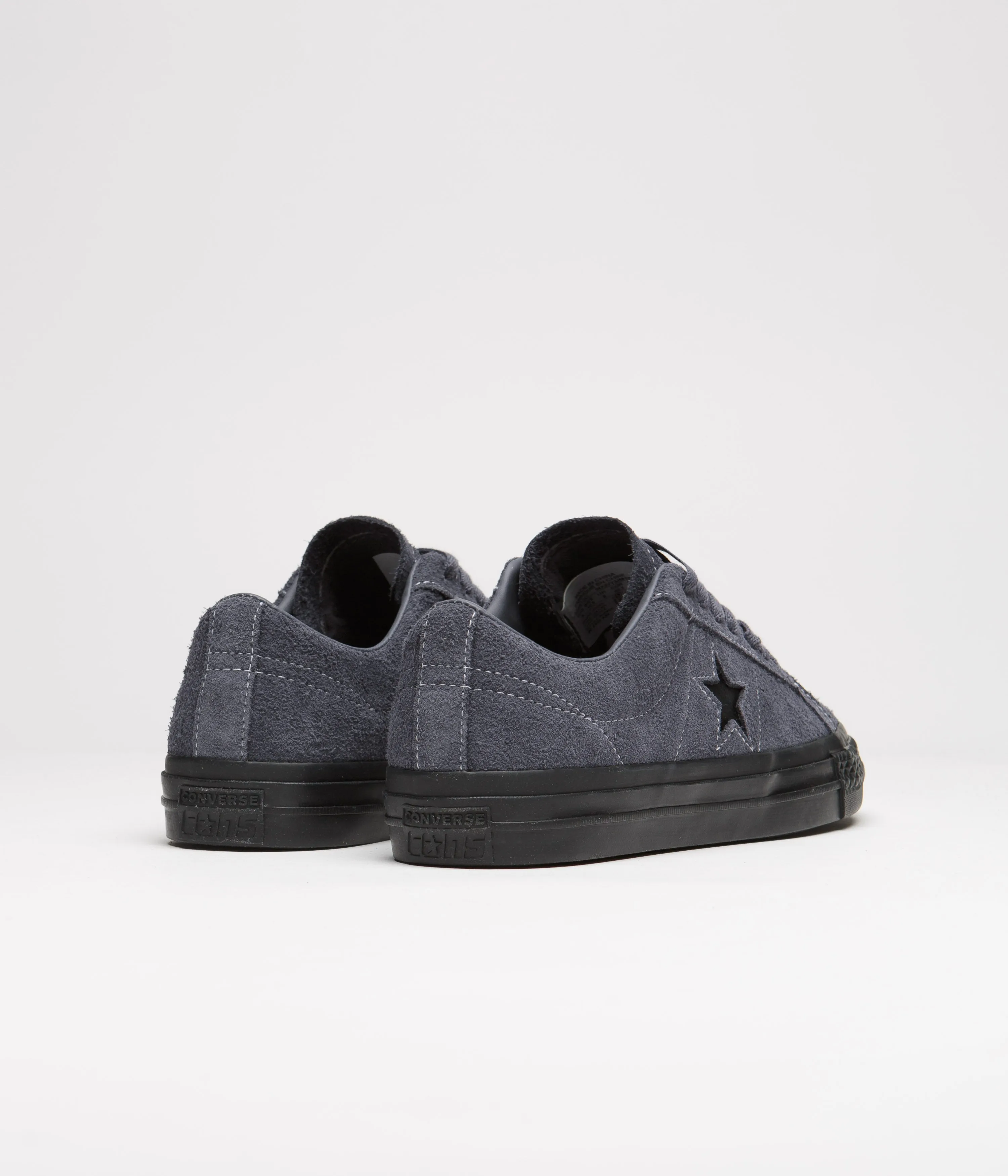 Converse One Star Pro Shaggy Suede Shoes - Dark Moth / Dark Moth / Black