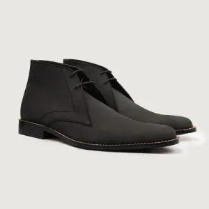 Corry Chukka Black Nubuck Leather Boots