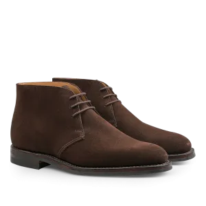 Dark Brown Suede Leather Chiltern Boots