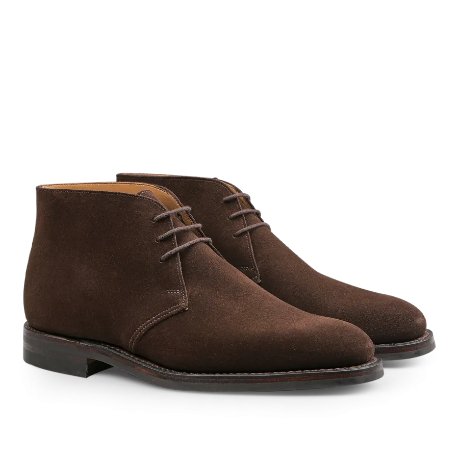 Dark Brown Suede Leather Chiltern Boots