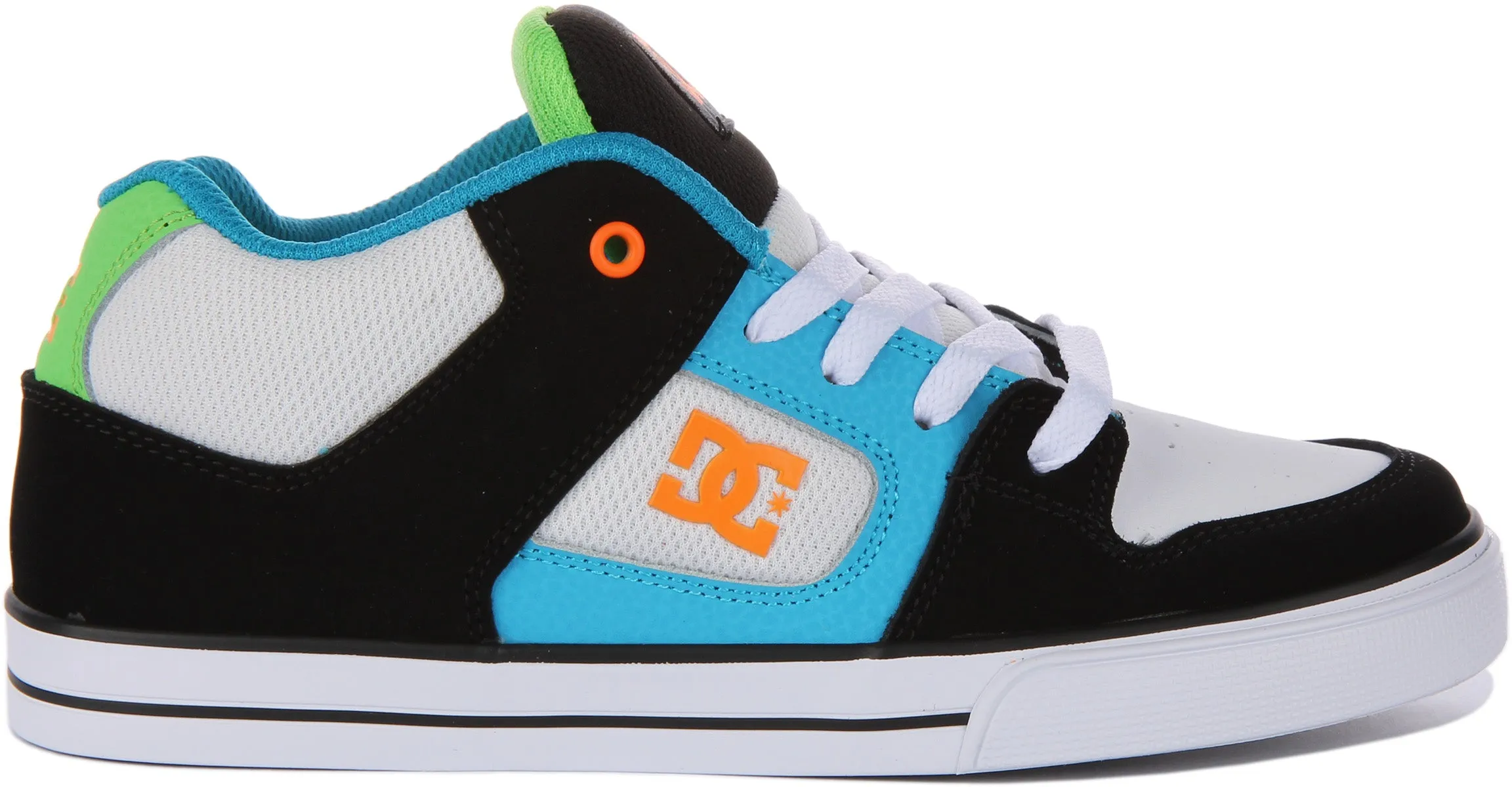 Dc Shoes Pure Mid In Black Blue For Youth