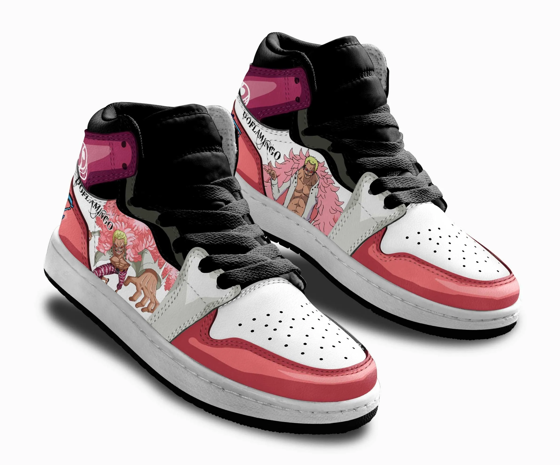 Donquixote Doflamingo Kids Sneakers Custom OP Anime Shoes For Kids