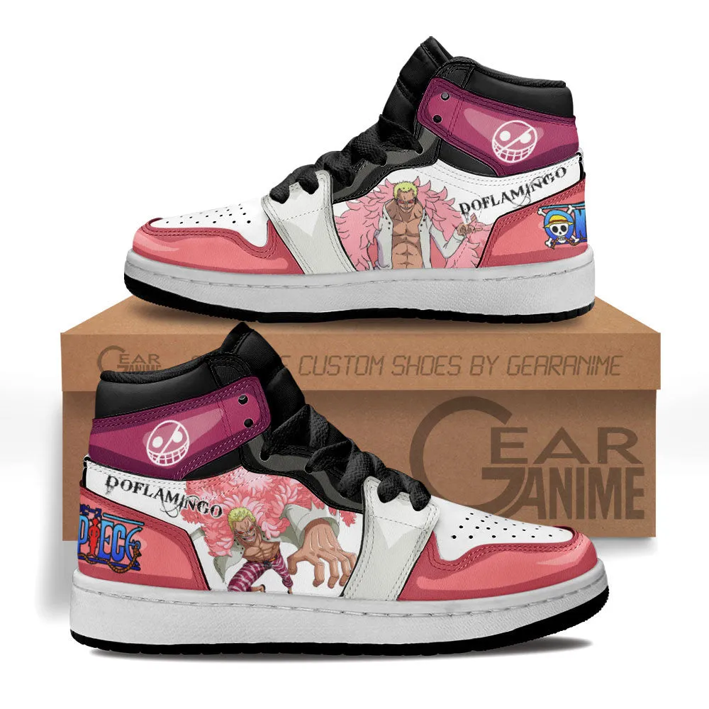 Donquixote Doflamingo Kids Sneakers Custom OP Anime Shoes For Kids