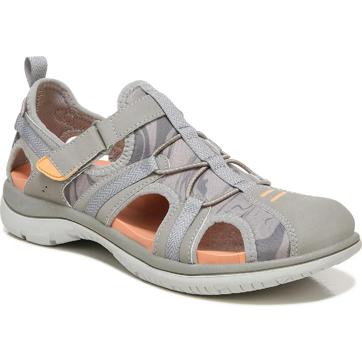 Dr. Scholl's Shoes Womens Adelle Trek Faux Leather Ankle Strap Sport Sandals