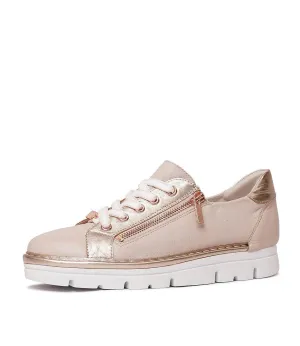 Elos Dusty Pink/ Pale Rose Gold Leather Sneakers