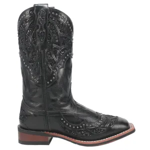 Eternity Studded Glitter Square Toe Cowboy Boots