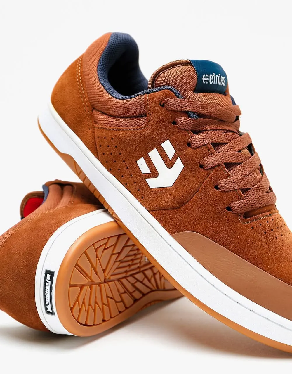 Etnies x Michelin Marana Skate Shoes - Brown/Navy