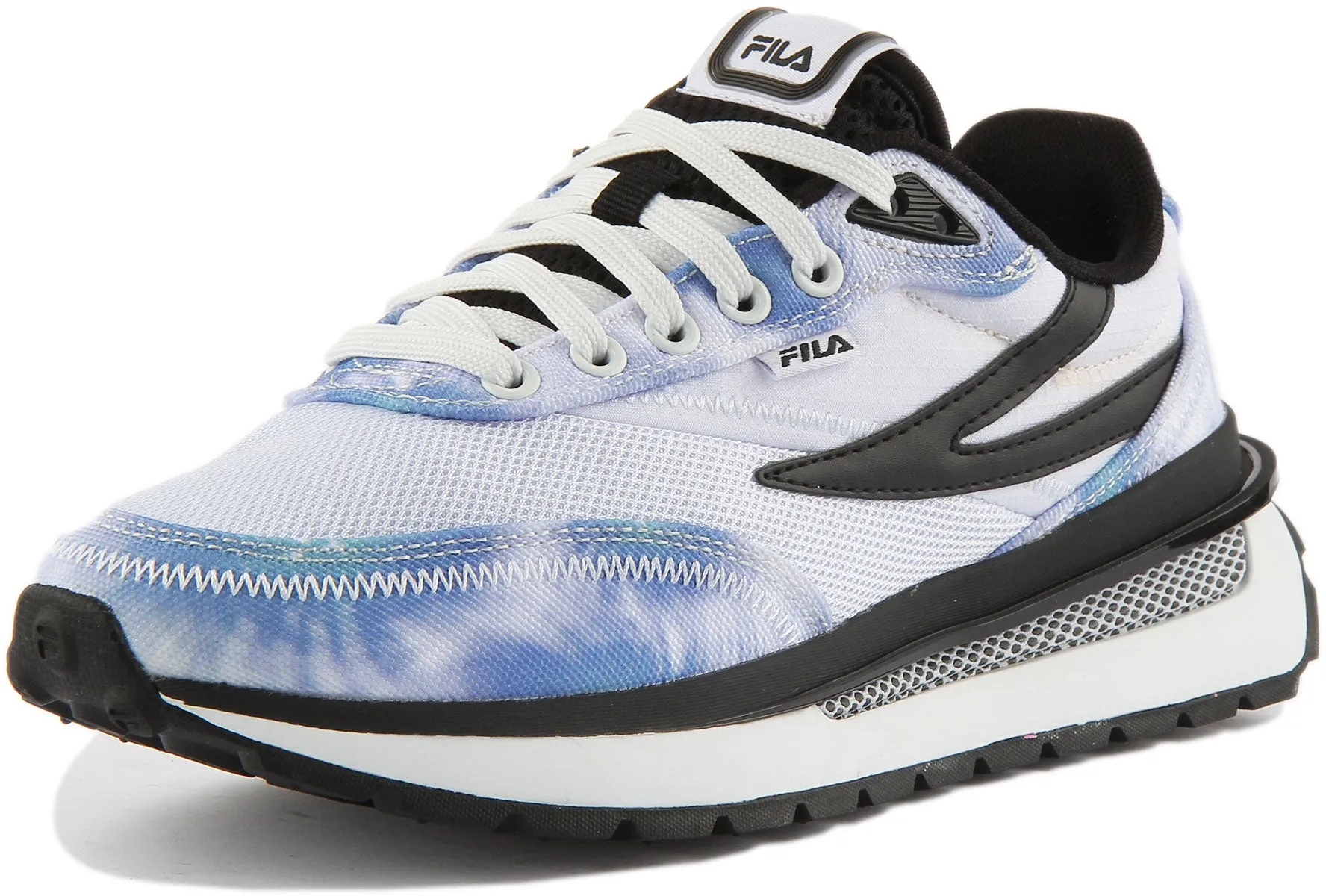 Fila Renno Tie Dye In White Blue For Women