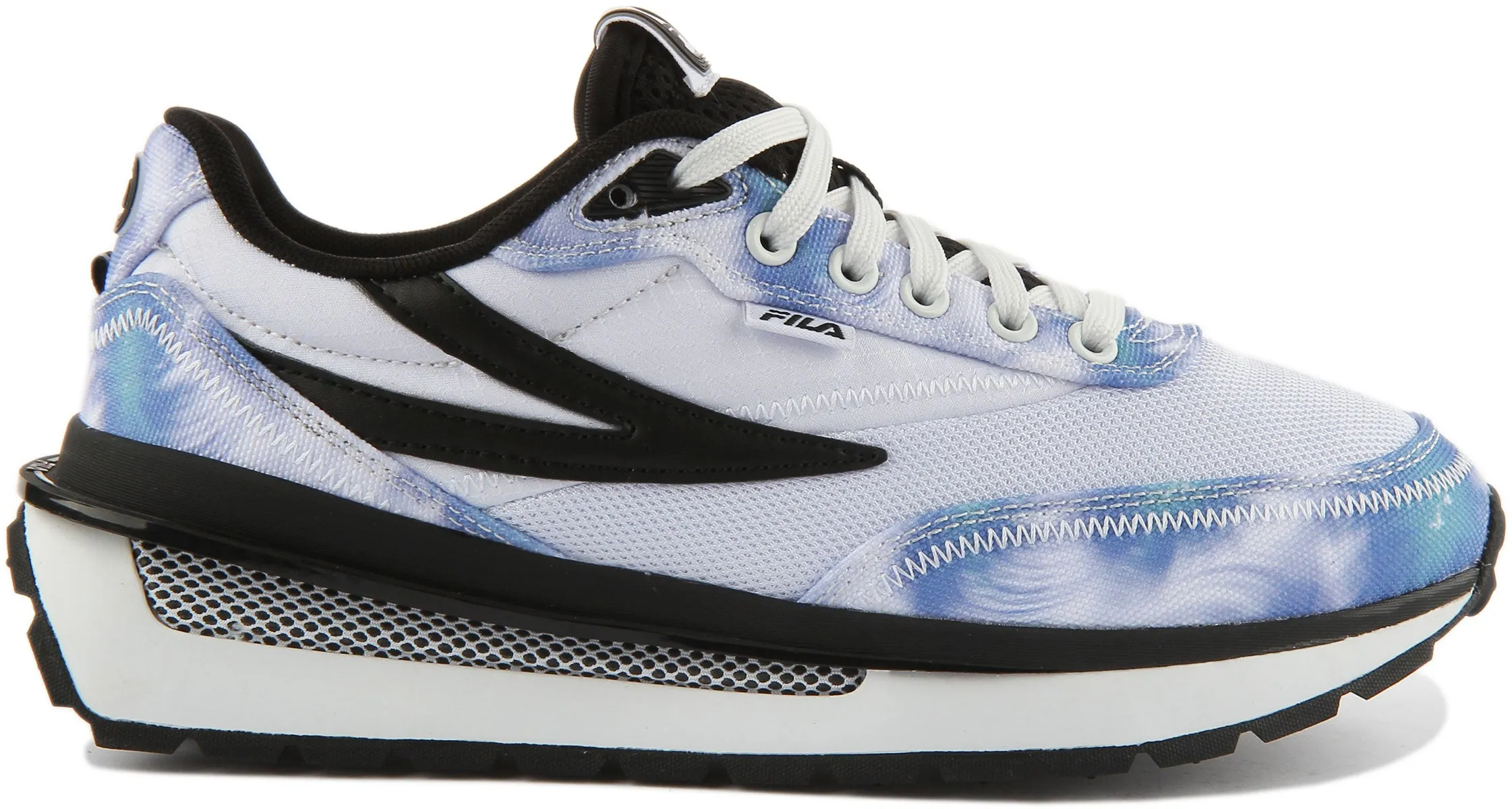 Fila Renno Tie Dye In White Blue For Women