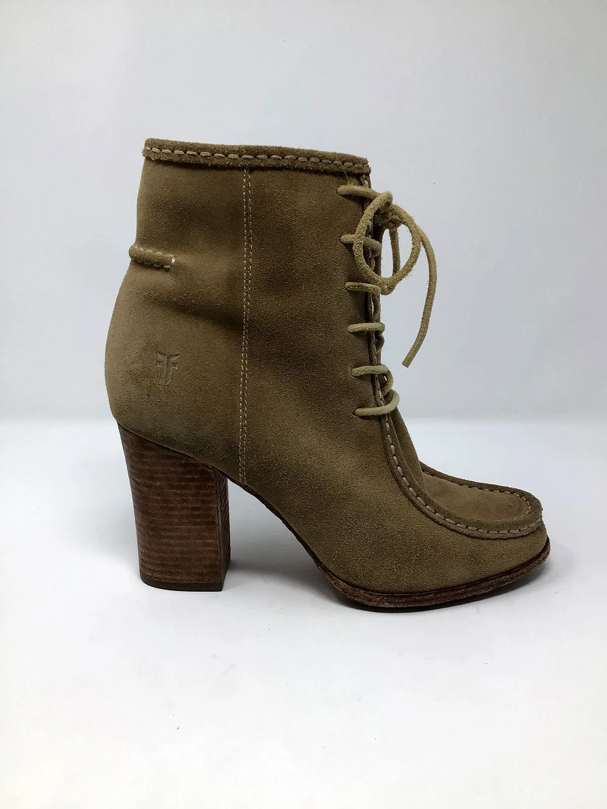 Frye Size 8.5 Light Brown Suede Ankle Boots