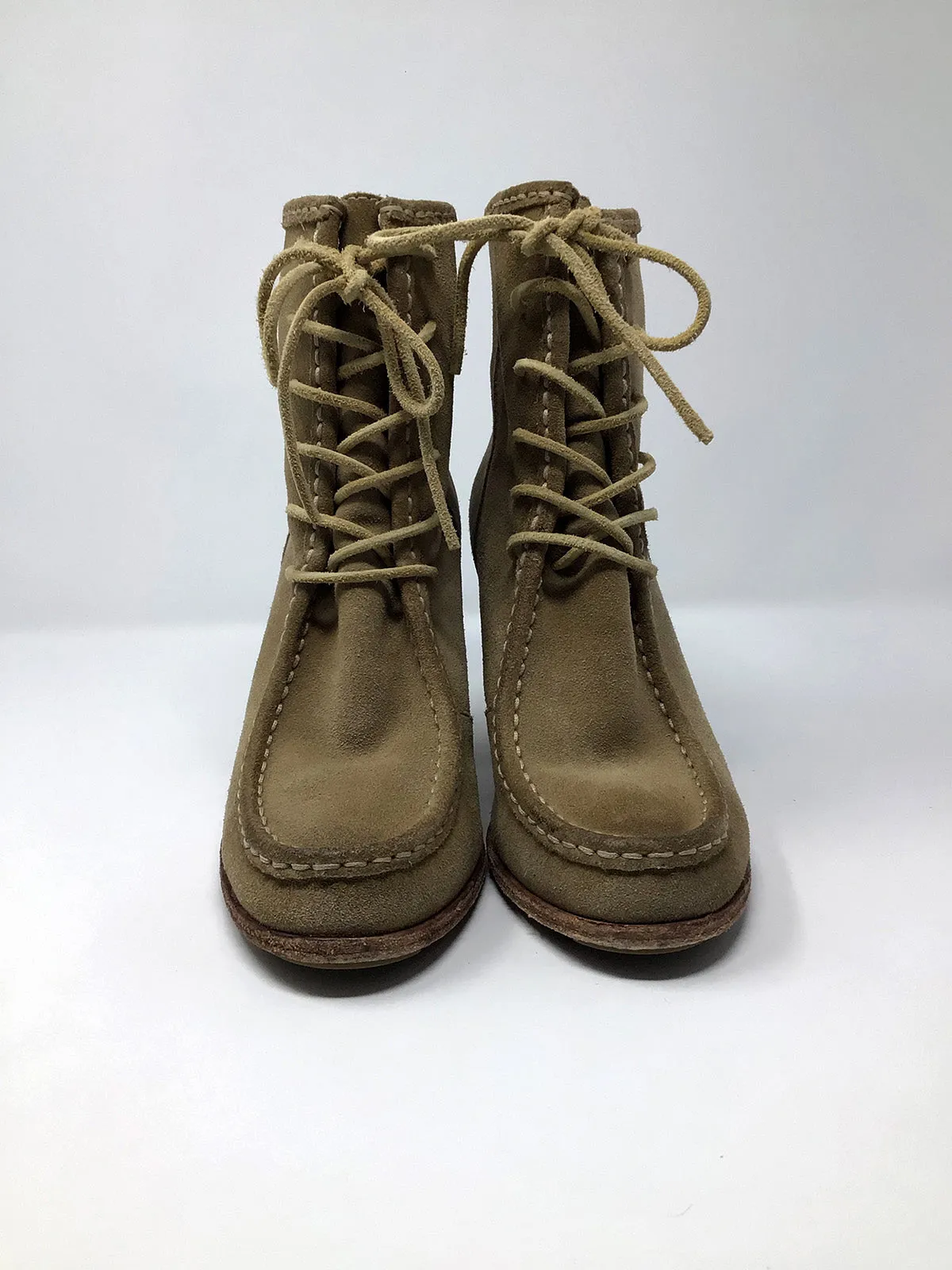 Frye Size 8.5 Light Brown Suede Ankle Boots