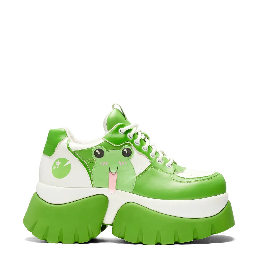 Fwoggy Woggy Says Hi Chunky Trainers - Green