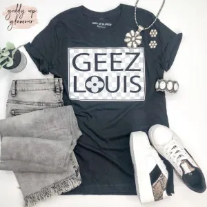 Geez Short Sleeve Tee Shirt in Black